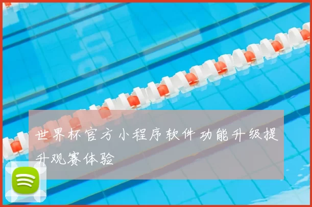 世界杯官方小程序软件功能升级提升观赛体验
