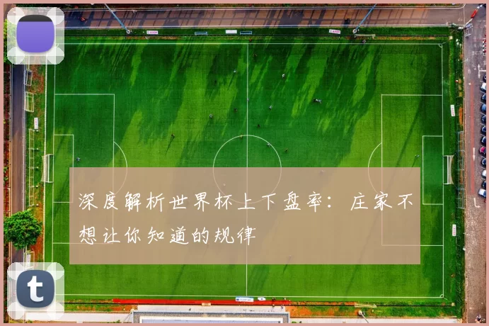 深度解析世界杯上下盘率：庄家不想让你知道的规律