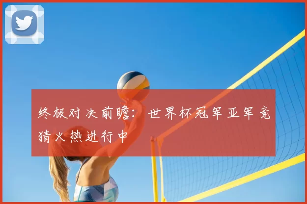 终极对决前瞻：世界杯冠军亚军竞猜火热进行中
